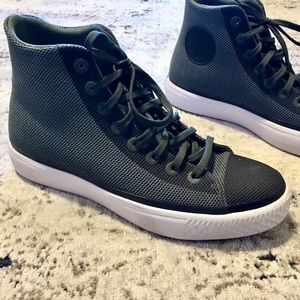RARE Converse olive green high tops 8M/10W